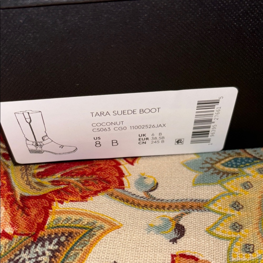 Coach Brown Suede Tara Moto Pull-On Harness Biker Boots NIB - Picture 7 of 7